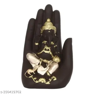 Polyresin Handcrafted Palm Ganesha Idol