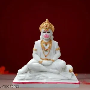 Beautifully Handcrafted Marble Panchmukhi Hanuman Ji