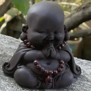 Buddha Statue, Laughing Buddha Smiling Little Buddha Marble Dust buddha Statue