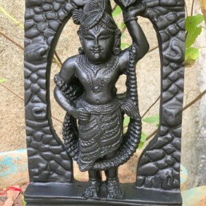 Nathdwara Srinathji Girikandra Darshan Lord Krishna Statue – 8 Inch Marble Idol